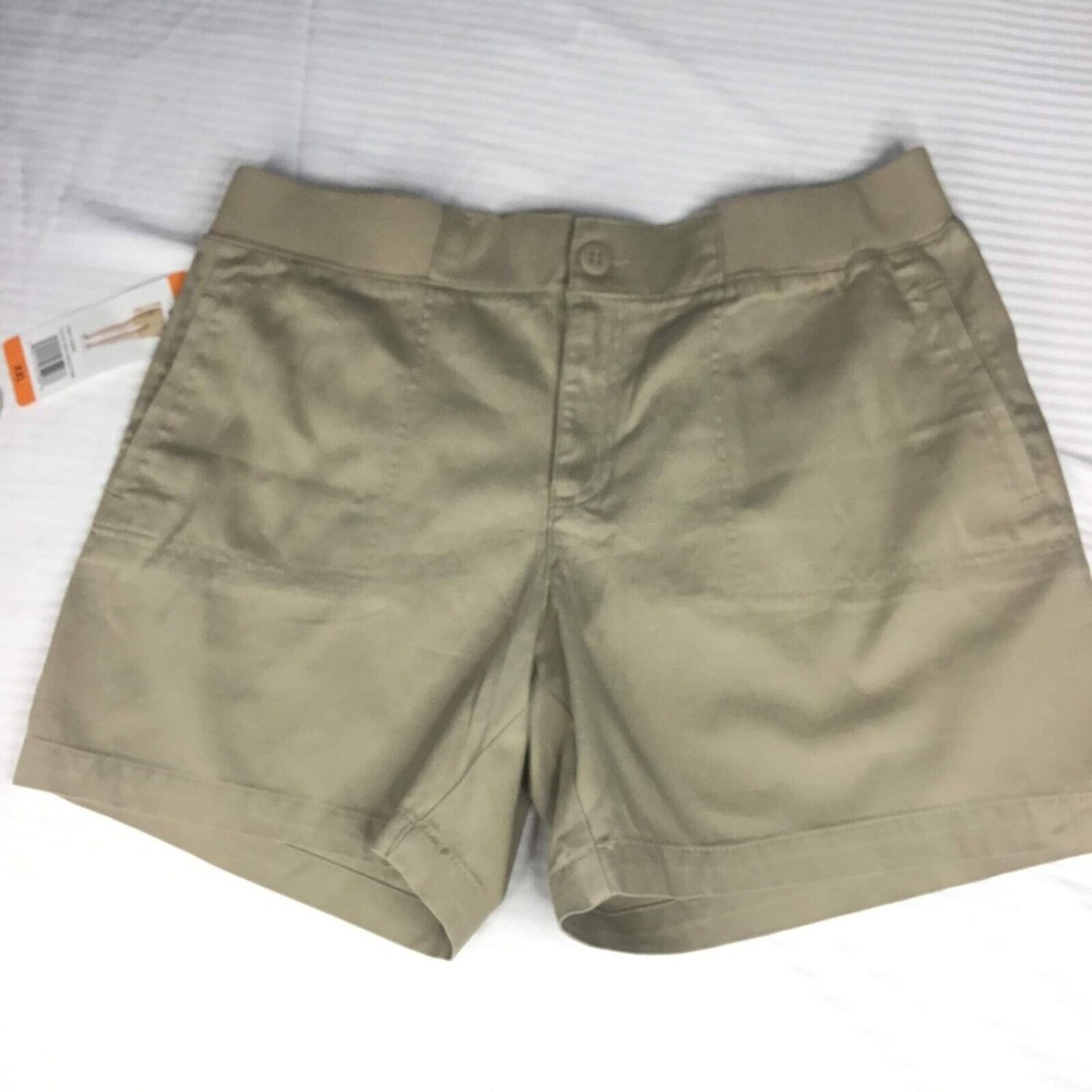 NWT Tommy Hilfiger Cobblestone XXL Women’s Chino Shorts Stretch Beige XXL - Picture 3 of 8